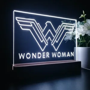 Wonder Woman Logo LED Desk Light