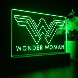 Wonder Woman Logo LED Desk Light