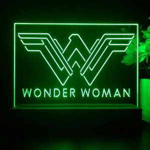Wonder Woman Logo LED Desk Light