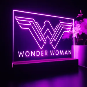 Wonder Woman Logo LED Desk Light