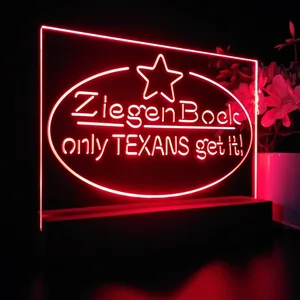 Ziegenbock Only Texans Get it LED Desk Light