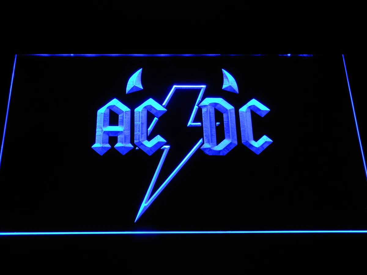 AC/DC Horns LED Neon Sign