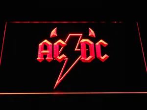AC/DC Horns LED Neon Sign