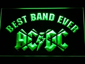 AC/DC Star Best Band Ever LED Neon Sign