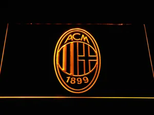 AC Milan Crest LED Neon Sign