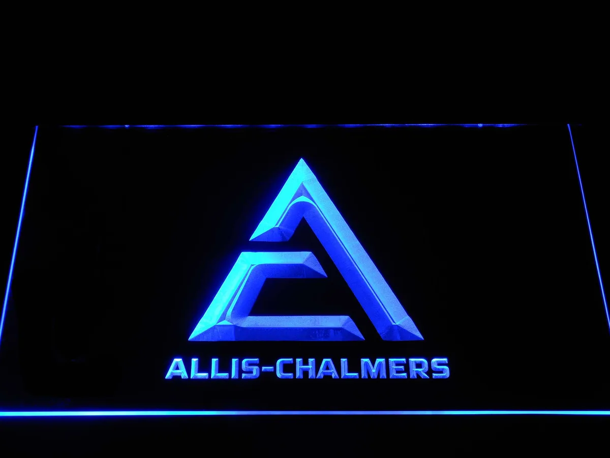 Allis-Chalmers Triangle Logo LED Neon Sign