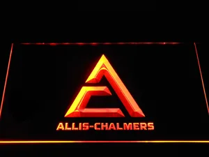 Allis-Chalmers Triangle Logo LED Neon Sign