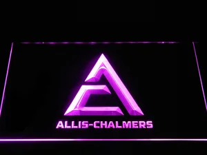 Allis-Chalmers Triangle Logo LED Neon Sign