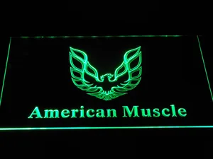 American Muscle Eagle Logo LED Neon Sign