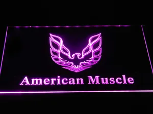 American Muscle Eagle Logo LED Neon Sign