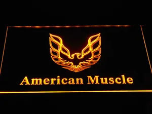 American Muscle Eagle Logo LED Neon Sign