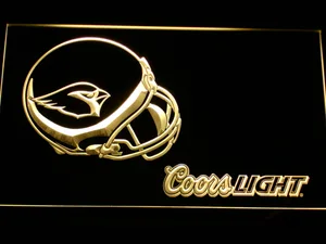 Arizona Cardinals Coors Light Helmet LED Neon Sign