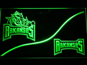Arkansas Razorbacks Split LED Neon Sign