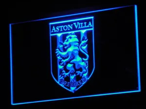Aston Villa FC 2000-2007 Logo LED Neon Sign - Legacy Edition