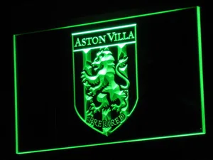 Aston Villa FC 2000-2007 Logo LED Neon Sign - Legacy Edition