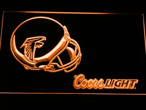 Atlanta Falcons Coors Light Helmet LED Neon Sign