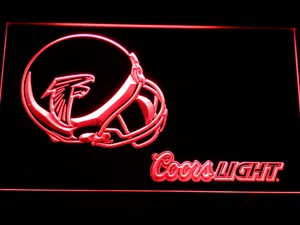 Atlanta Falcons Coors Light Helmet LED Neon Sign
