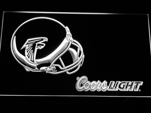 Atlanta Falcons Coors Light Helmet LED Neon Sign