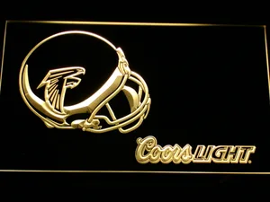 Atlanta Falcons Coors Light Helmet LED Neon Sign
