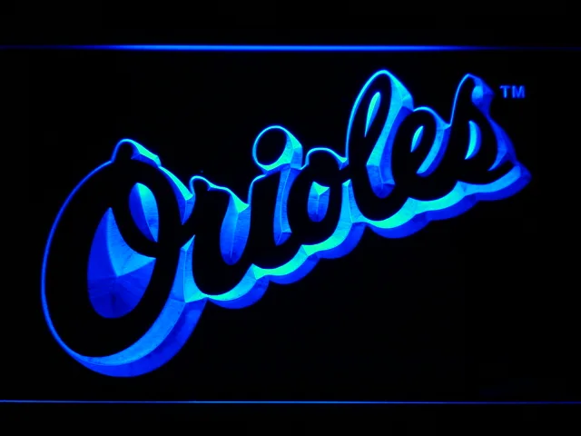 Baltimore Orioles 1995-1997 Text LED Neon Sign - Legacy Edition