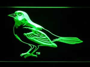 Baltimore Orioles 1999-2008 Oriole LED Neon Sign - Legacy Edition