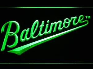 Baltimore Orioles 3 LED Neon Sign