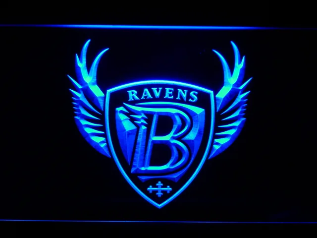 Baltimore Ravens 1996-1998 B LED Neon Sign - Legacy Edition