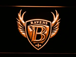 Baltimore Ravens 1996-1998 B LED Neon Sign - Legacy Edition