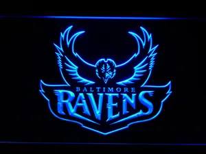 Baltimore Ravens 1996-1998 Logo LED Neon Sign - Legacy Edition