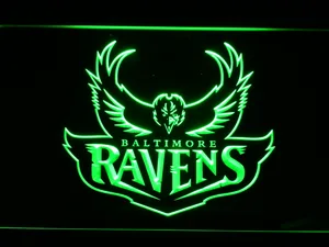 Baltimore Ravens 1996-1998 Logo LED Neon Sign - Legacy Edition