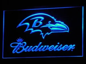 Baltimore Ravens Budweiser LED Neon Sign