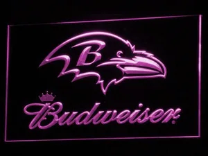 Baltimore Ravens Budweiser LED Neon Sign