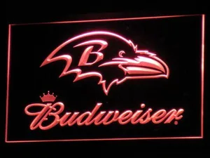 Baltimore Ravens Budweiser LED Neon Sign