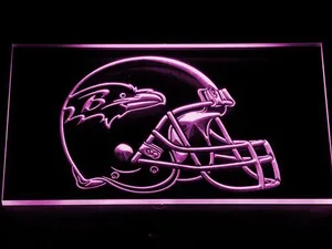Baltimore Ravens Helmet LED Neon Sign