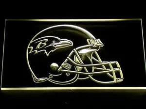 Baltimore Ravens Helmet LED Neon Sign