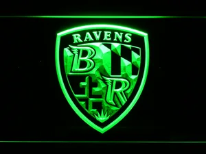 Baltimore Ravens Shield Logo LED Neon Sign