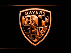 Baltimore Ravens Shield Logo LED Neon Sign