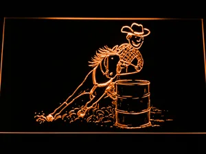 Barrel Racing 1 LED Neon Sign