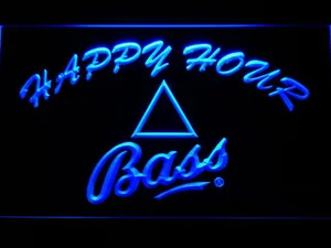 Bass Happy Hour LED Neon Sign
