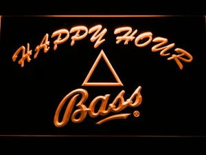 Bass Happy Hour LED Neon Sign
