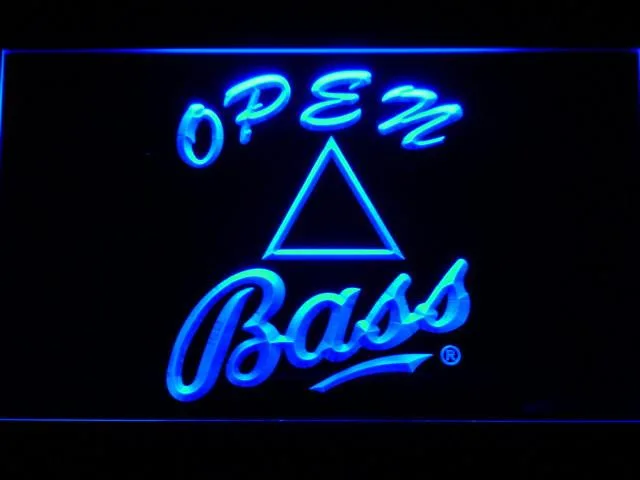 Bass Open LED Neon Sign