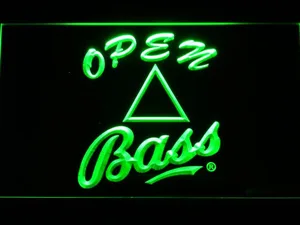 Bass Open LED Neon Sign