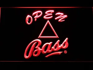 Bass Open LED Neon Sign