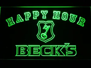 Beck's Happy Hour LED Neon Sign