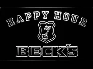 Beck's Happy Hour LED Neon Sign