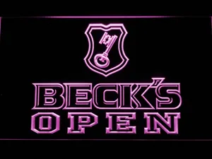 Beck's Open LED Neon Sign