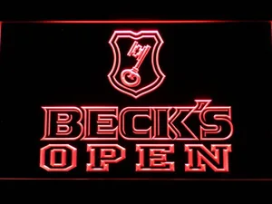 Beck's Open LED Neon Sign