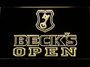 Beck's Open LED Neon Sign