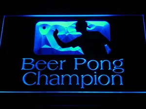 Beer Pong Champion LED Neon Sign