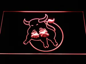Birmingham Bulls Logo LED Neon Sign - Legacy Edition